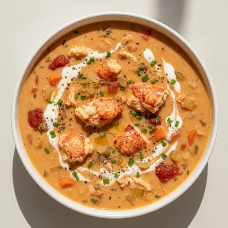 Rich Lobster Bisque with Sherry