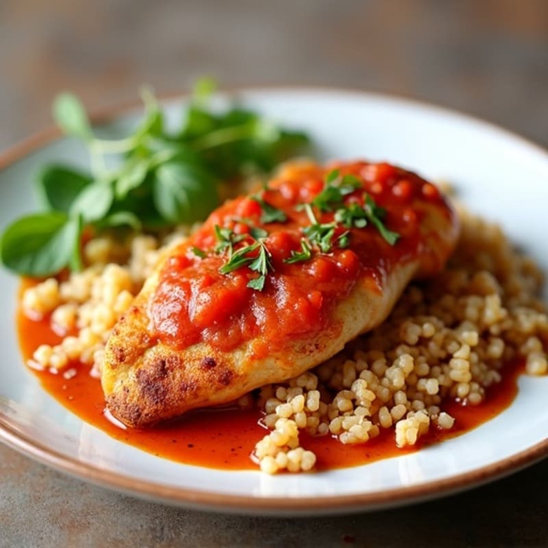 Healthy Spiced Chicken with Creamy Tomato Sauce