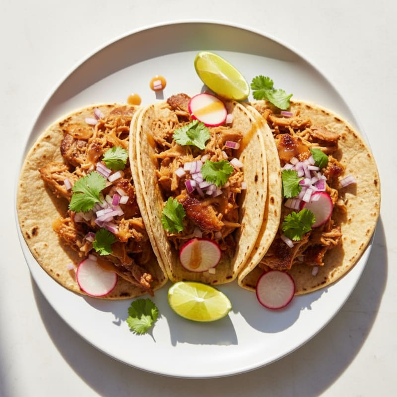 Slow-Cooked Pork Carnitas Tacos