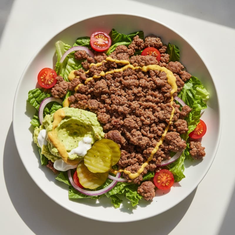 Classic Beef Burger Bowl