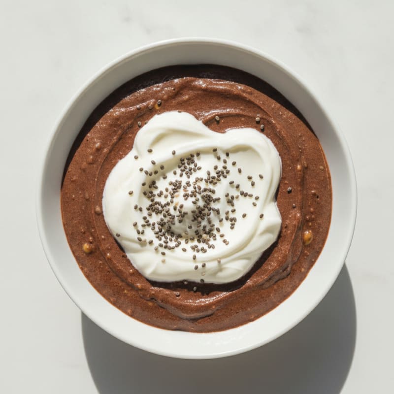 Silky Chocolate Protein Pudding with Greek Yogurt