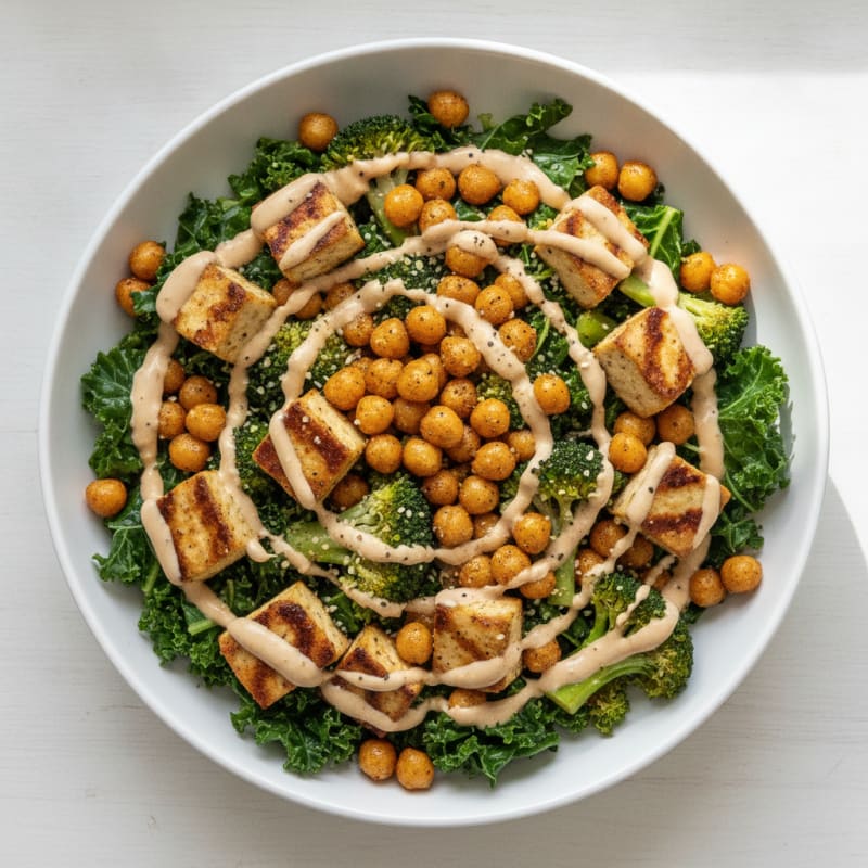 Roasted Chickpea & Veggie Buddha Bowl