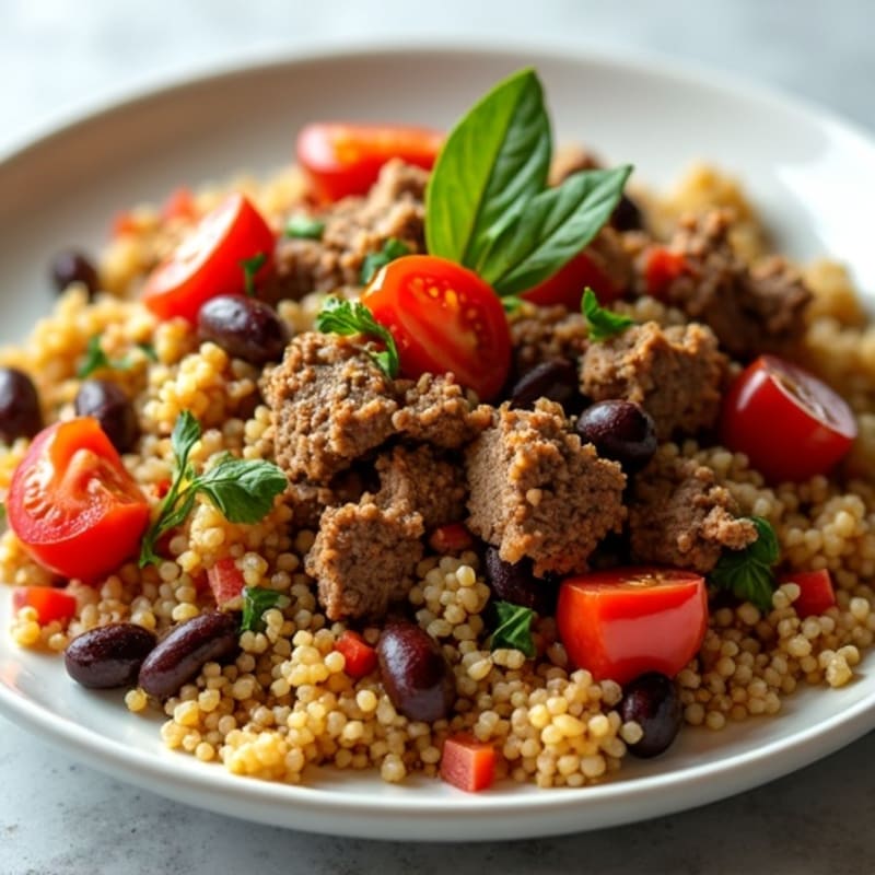 Savory Ground Beef and Quinoa Skillet