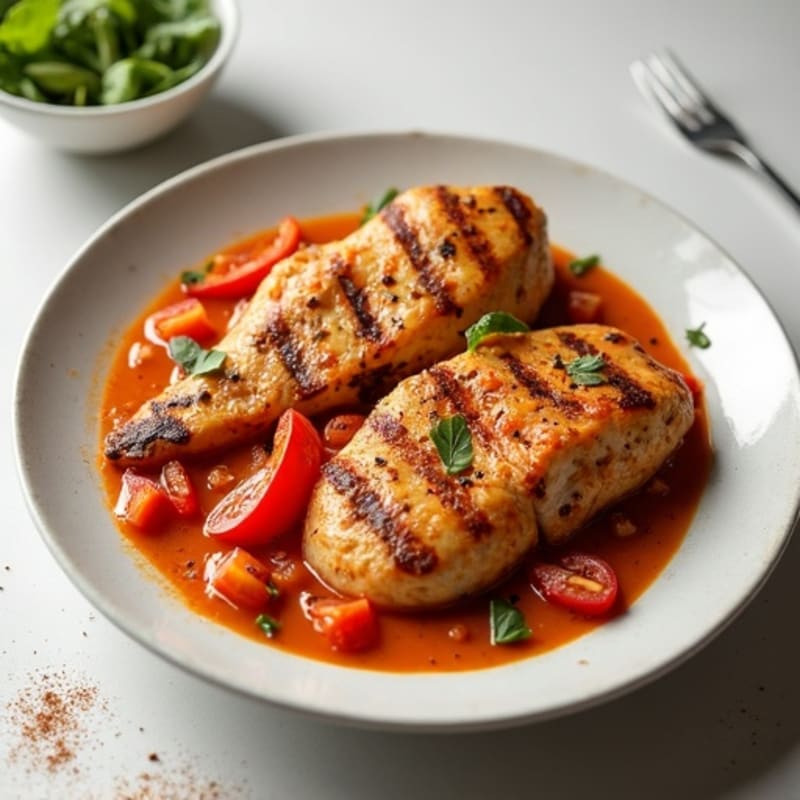 Chicken with Creamy Spiced Tomato Sauce