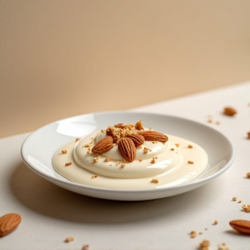 Silky Greek Yogurt Protein Pudding with Almonds