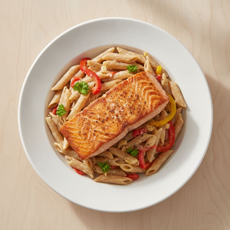 Cajun Salmon Alfredo Pasta