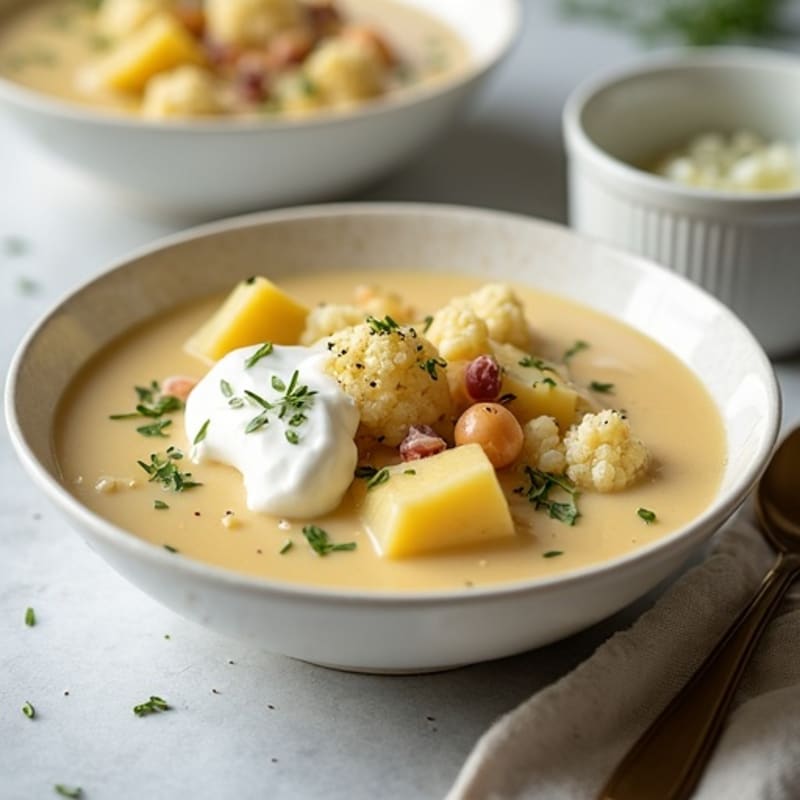 Creamy Cauliflower Potato Chowder