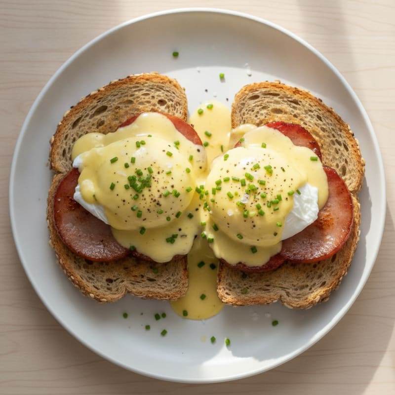 Eggs Benedict with Canadian Bacon