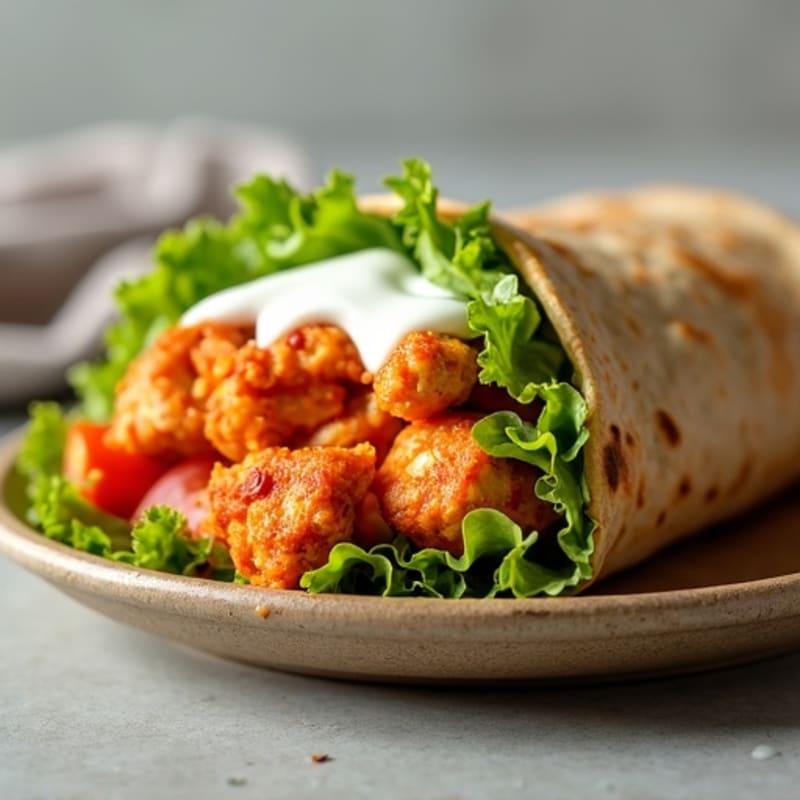 Crispy Buffalo Chicken Ranch Wraps