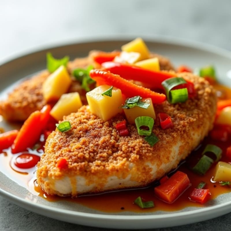 Crispy Baked Sweet and Sour Chicken