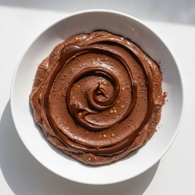 Silky Chocolate Protein Pudding with Chia Seeds