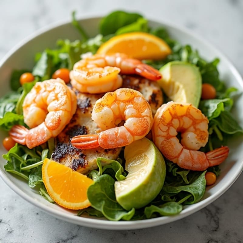 Grilled Shrimp Salad with Tangerine Vinaigrette