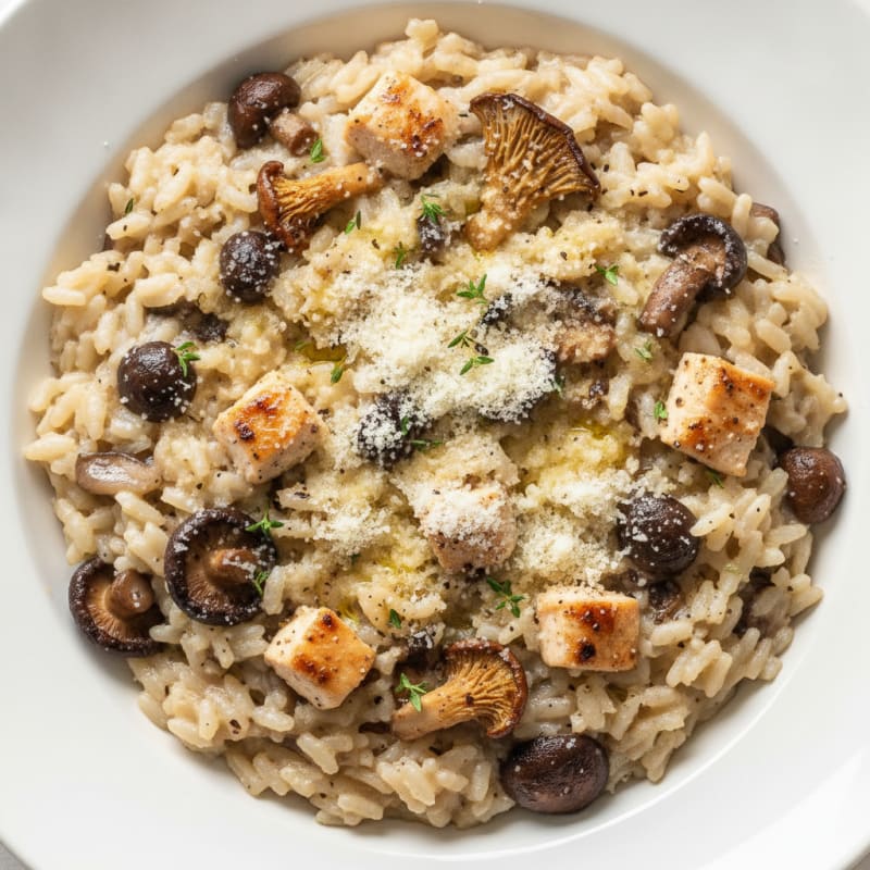 Wild Mushroom Risotto with Parmesan