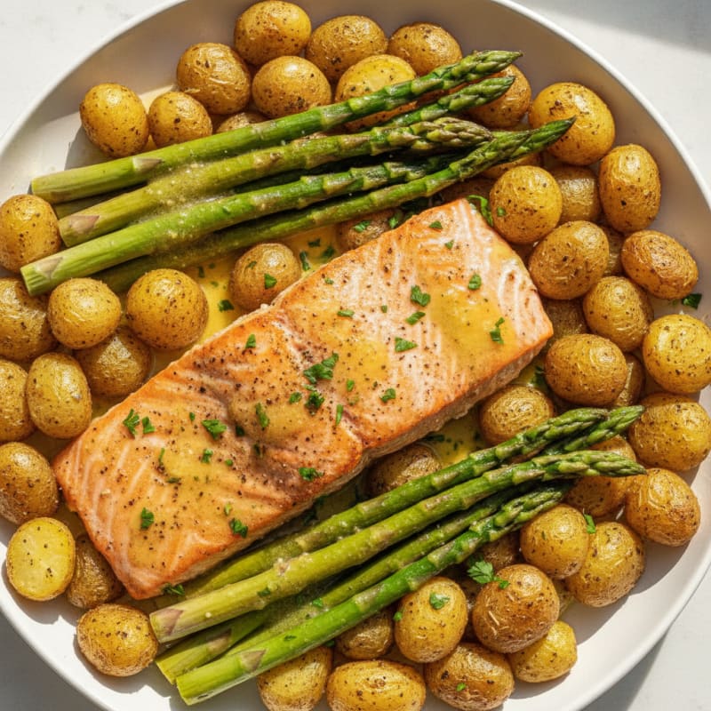 Sheet Pan Lemon Herb Salmon
