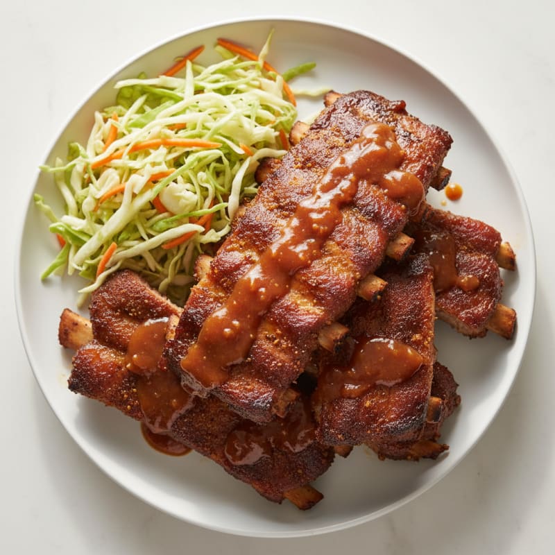 Smoked BBQ Ribs with Tangy Glaze