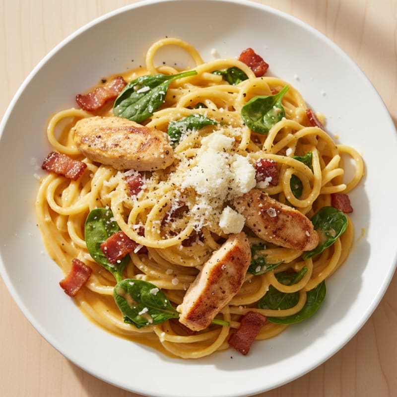 Creamy Pancetta Carbonara with Silky Egg Sauce