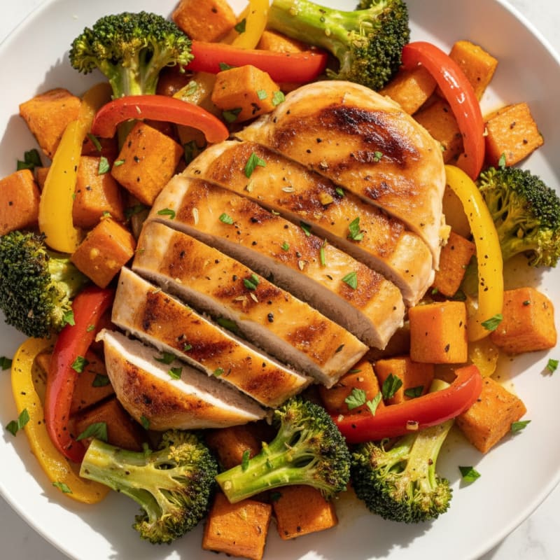Lemon-Herb Roasted Chicken and Veggies
