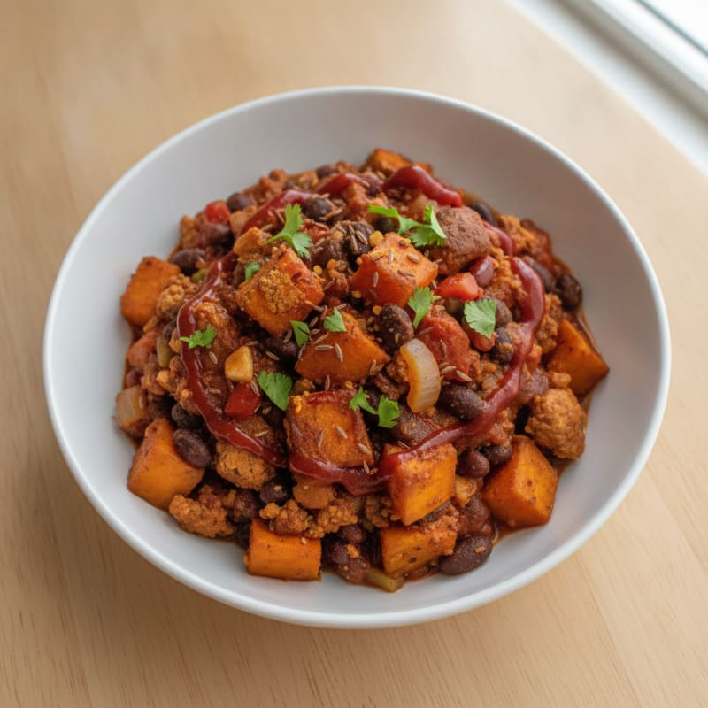 Sweet Potato and Black Bean Chili
