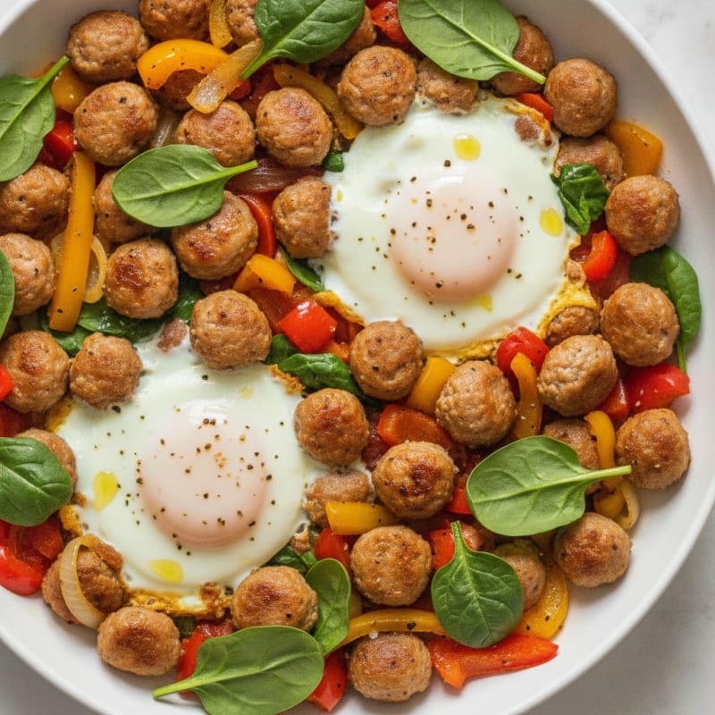 Sausage and Eggs Breakfast Skillet