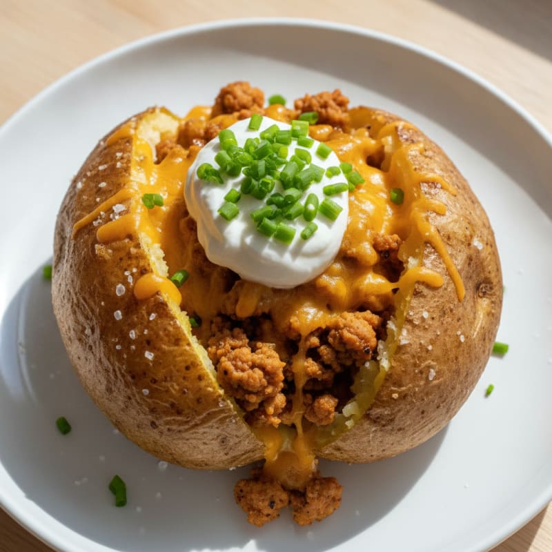 Loaded Baked Potato with Chives