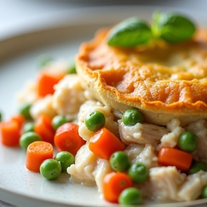 Healthy Creamy Chicken Pot Pie