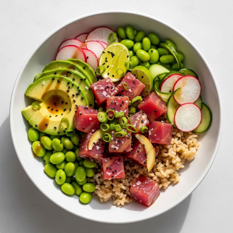 Zesty Hawaiian Tuna Poke Bowl