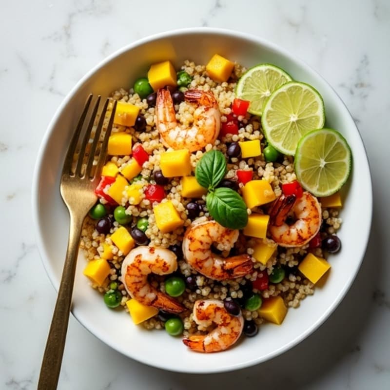 Fresh Mango Lime Cilantro Quinoa Salad