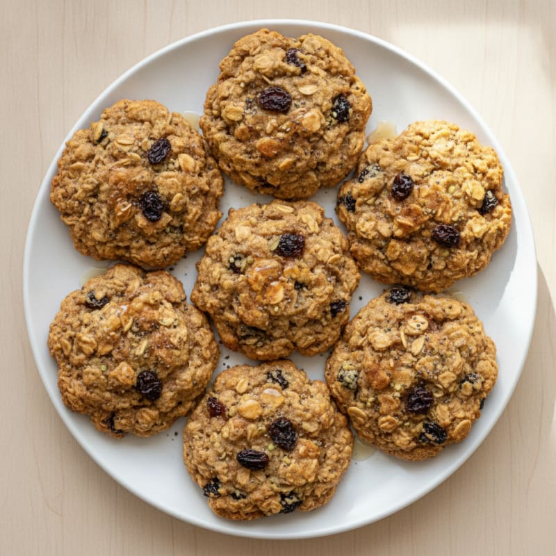 High-Protein Oatmeal Raisin Breakfast Cookies