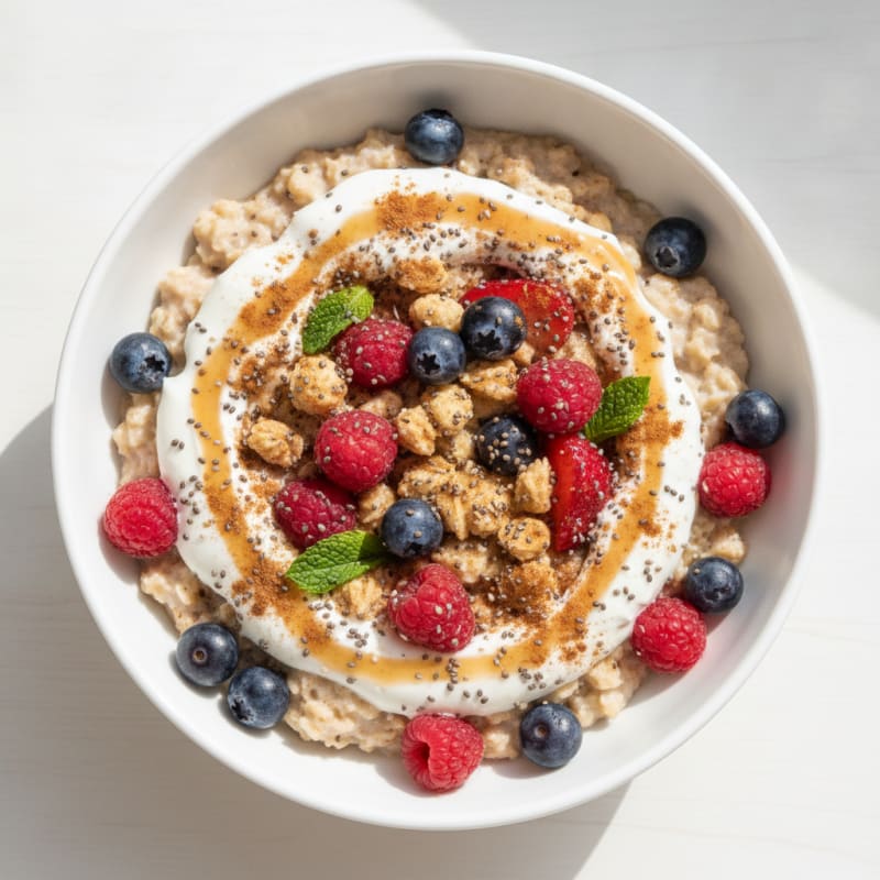 Berry Yogurt Overnight Oats