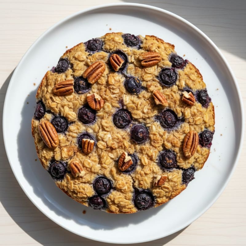 Blueberry Pecan Baked Oatmeal