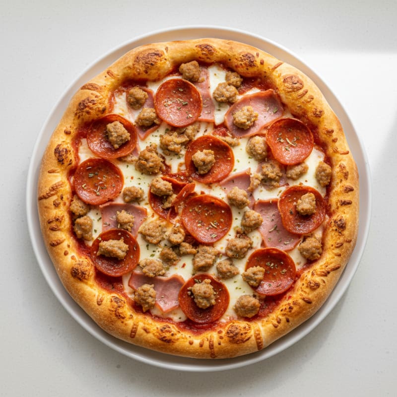 Meat Lovers Stuffed Crust Pizza
