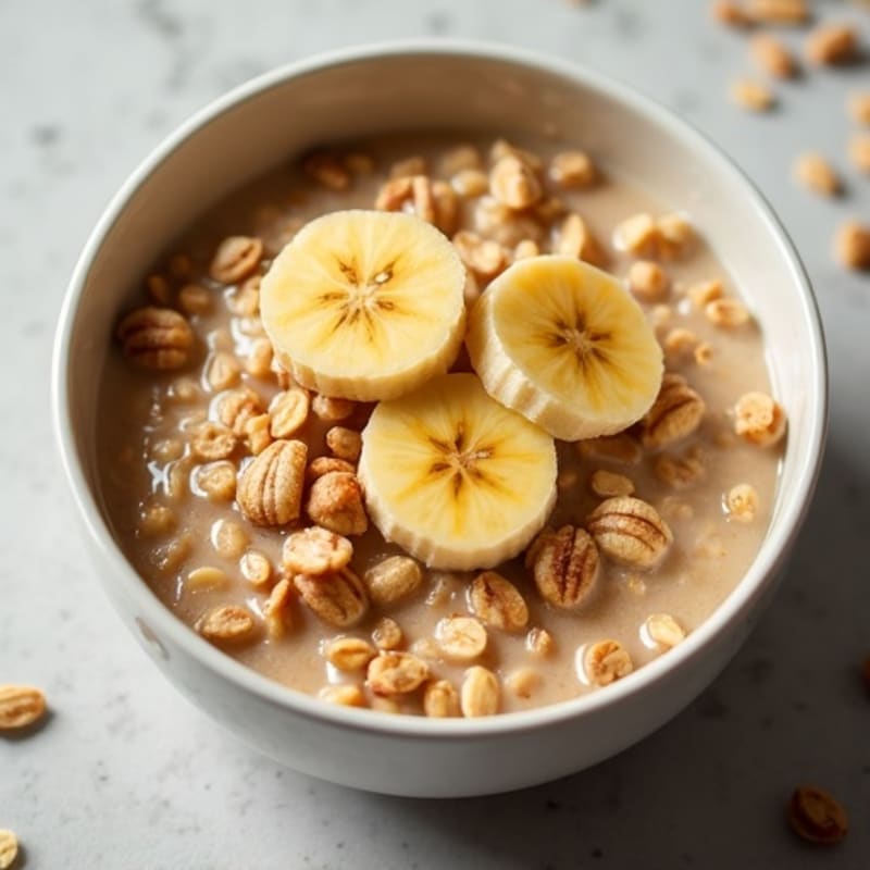 Caramelized Banana Protein Oatmeal