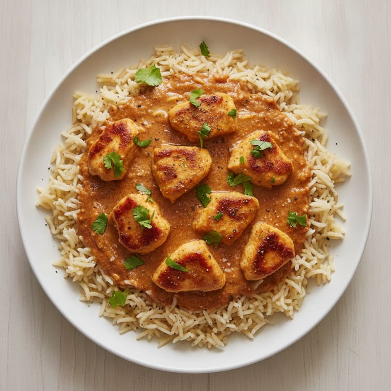 Spiced Butter Chicken with Basmati Rice