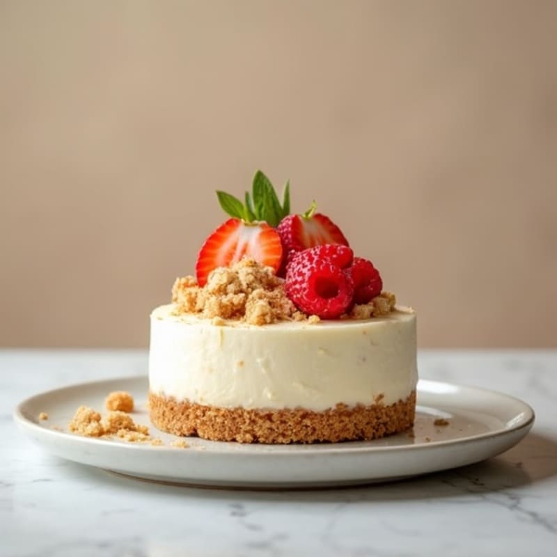 Creamy Greek Yogurt Protein Cheesecake