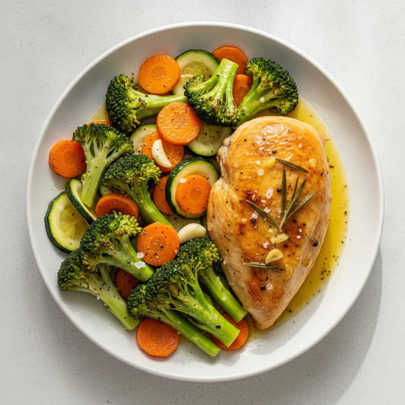 Lemon Herb Roasted Chicken with Vegetables