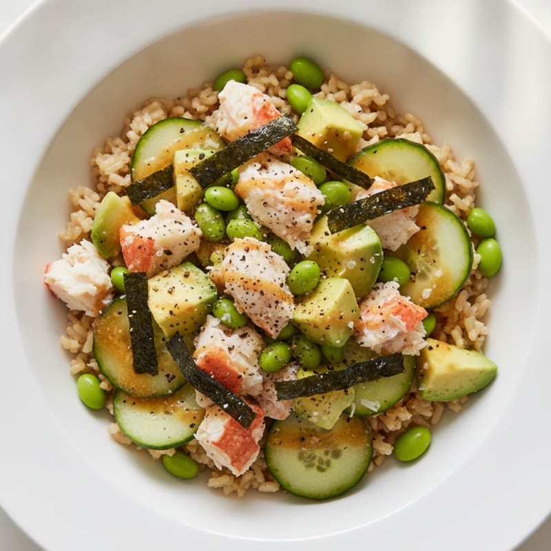 California Crab and Avocado Rice Bowl