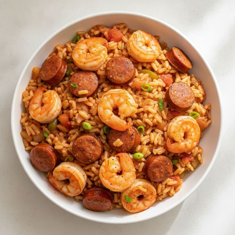 Creole Shrimp and Sausage Jambalaya