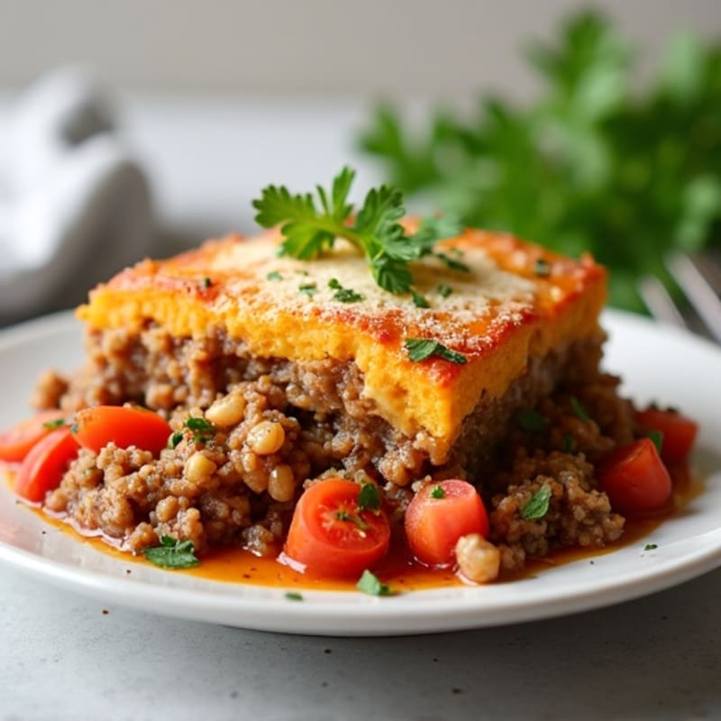 Protein-Rich Eggplant and Ground Turkey Casserole