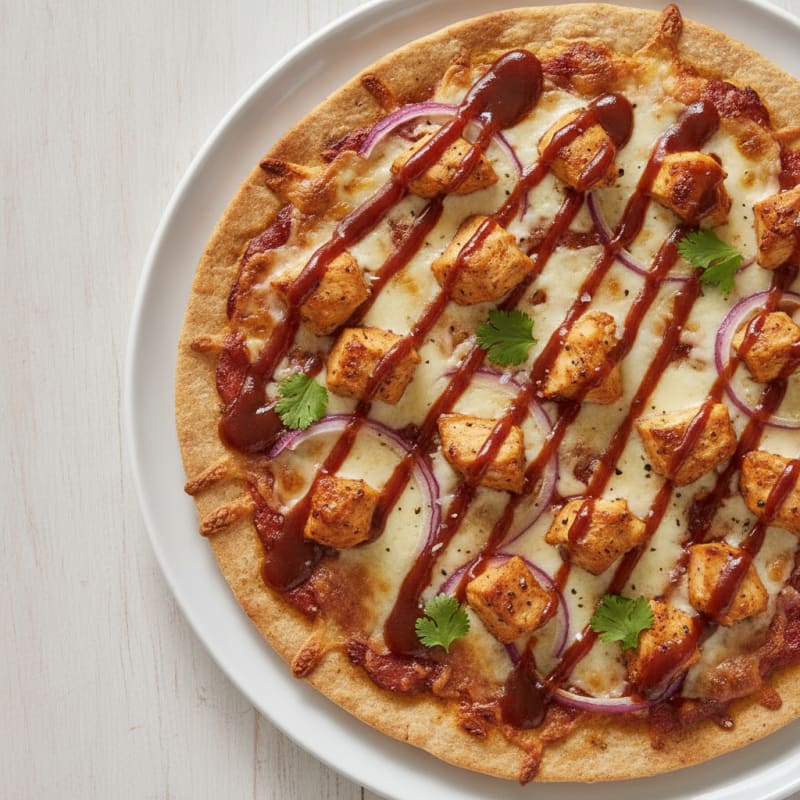 High-Protein BBQ Chicken Pizza