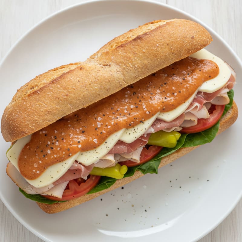 Spicy Italian Sandwich with Chipotle Aioli