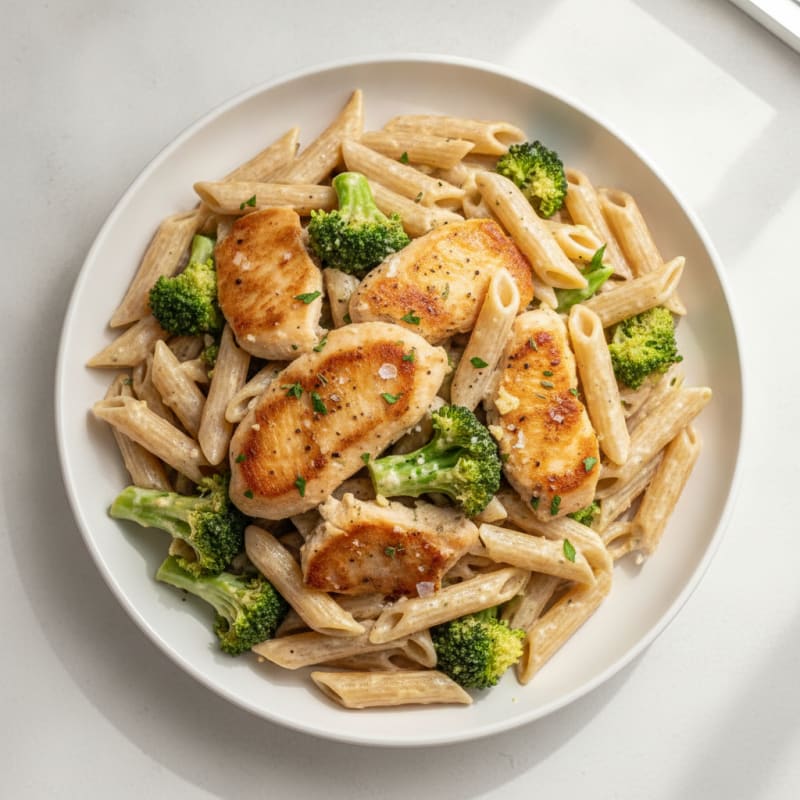 Garlic Parmesan Chicken Alfredo Pasta