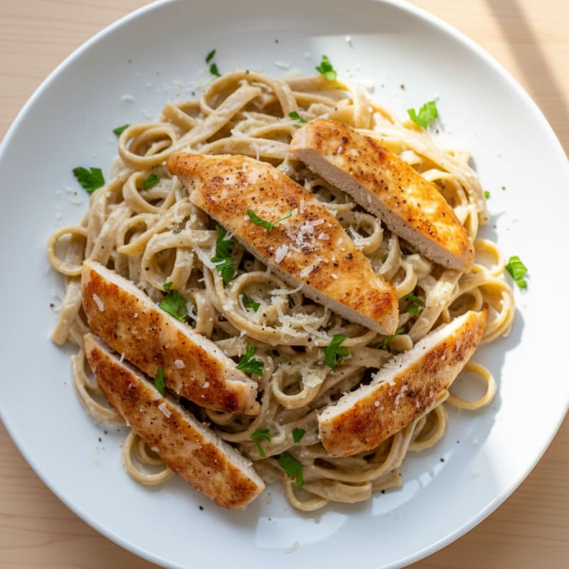 Creamy Chicken Alfredo with Fettuccine