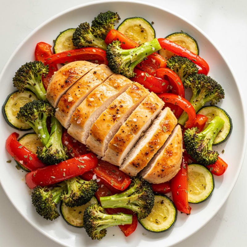Crispy Lemon-Herb Roasted Chicken and Vegetables