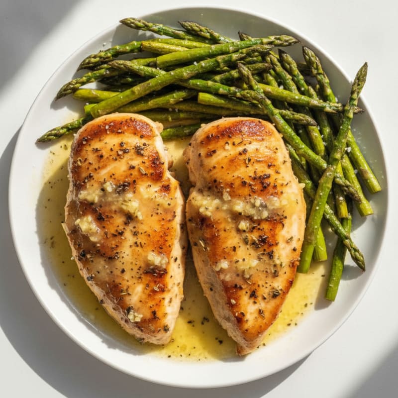 Lemon Herb Chicken and Roasted Asparagus
