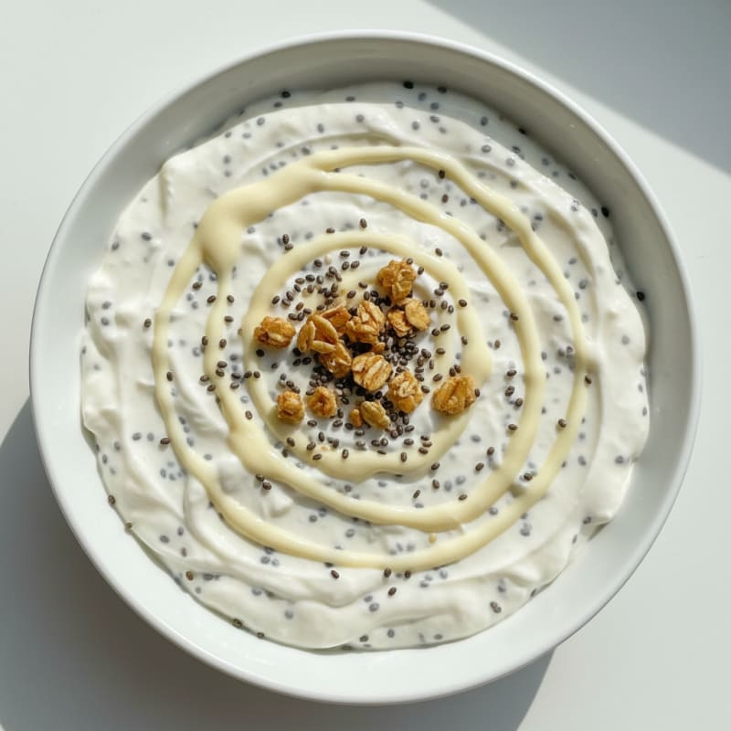 Silky Greek Yogurt Protein Pudding with Chia Seeds