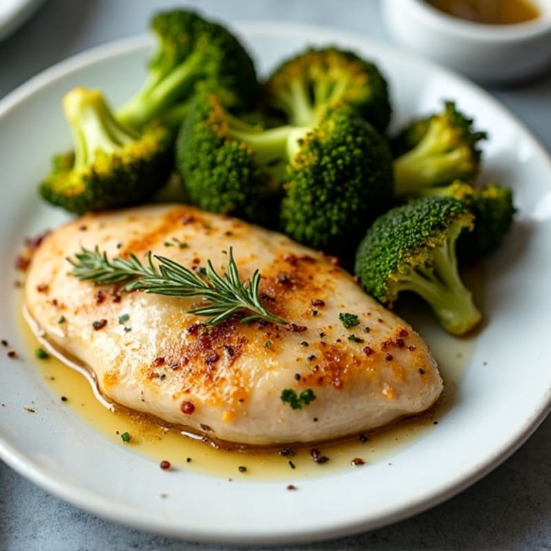 Sheet Pan Lemon Herb Chicken and Crispy Roasted Broccoli