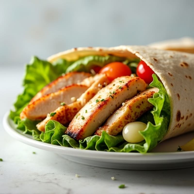 Lean Grilled Chicken Caesar Wrap