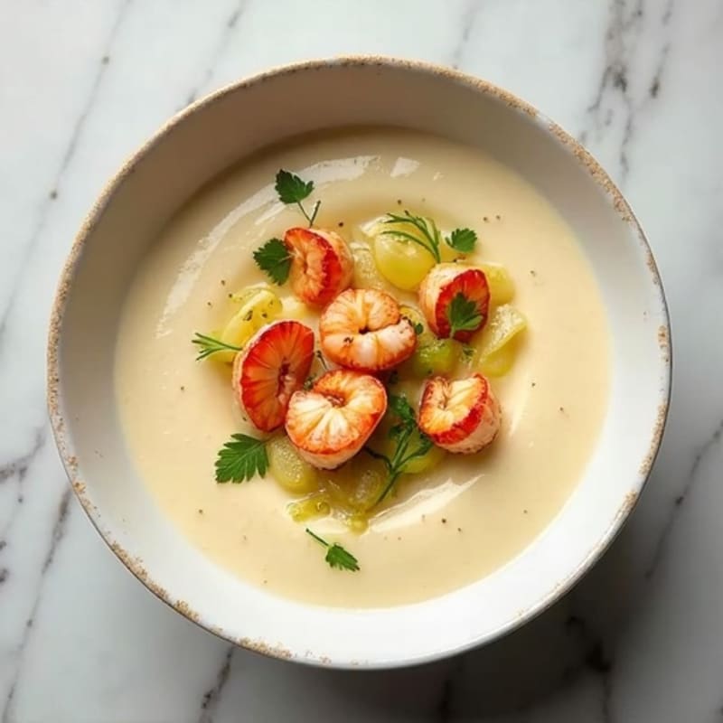 Silky Cauliflower Lobster Bisque