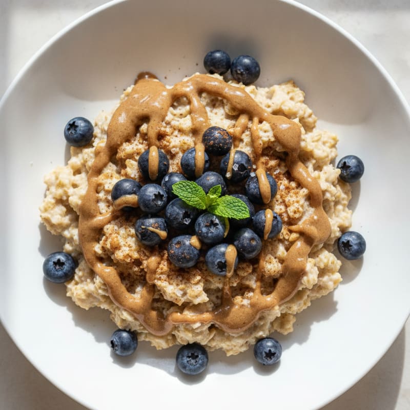 Hearty Berry-Almond Oatmeal Bowl