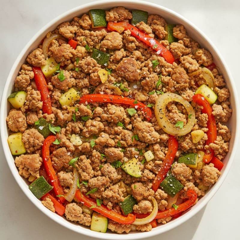 Ground Turkey and Vegetable Skillet
